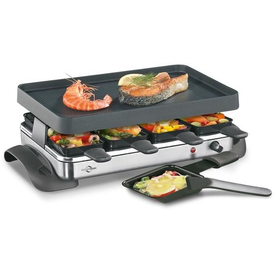 Raclette / gril de table Kuchenprofi Grande8, pour 8 personnes, 47 x 24,5 x 13,5 cm