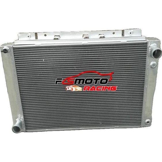 Radiateur, aluminium, dimensions du noyau 17-3/8 x 23-1/4 x 2, Compatibilité Ford Thunderbird 1964-1966, Boîte de vitesses automatique et manuelle, Capacité de refroidissement accrue 30%