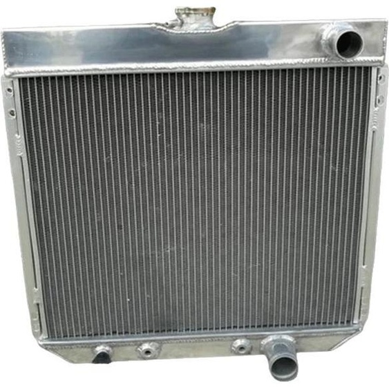 Radiateur automobile, aluminium, dimensions du noyau : 500 mm x 405 mm x 52 mm, dimensions totales : 570 mm x 515 mm, taille de lentrée : 38 mm, taille de la sortie : 45 mm