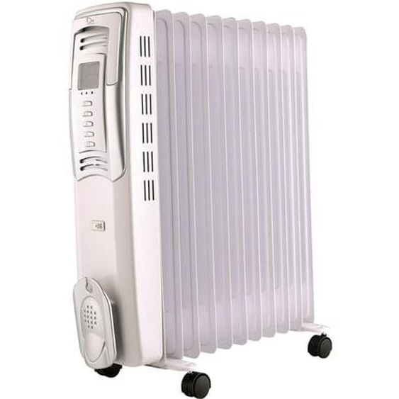 Radiateur bain dhuile 2500 W gris clair