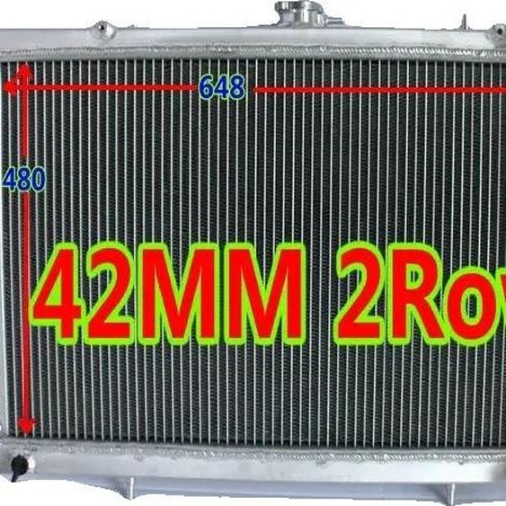 Radiateur de course, alliage daluminium, refroidissement très efficace, compatibilité véhicule : R32, RB20, RB26, CA18 GTE, design léger
