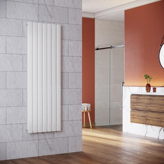 Radiateur eau chaude en acier Conception murale Vertical Radiateur chauffage central 1600x542mm Panneau Double Blanc (1641W) - Sonni