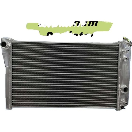 Radiateur en aluminium, compatible avec Chevrolet Corvette 57L, capacité de refroidissement améliorée, dimensions pour les modèles de 1984-1990, noyau brasé sous vide, réservoir soudé TIG