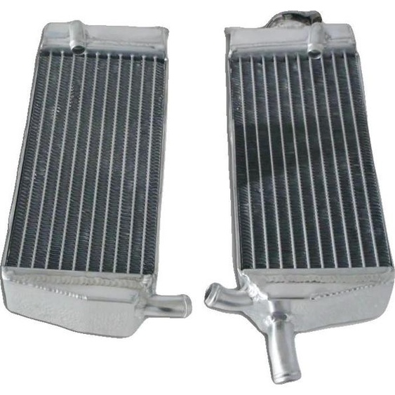 Radiateur en aluminium, compatible avec la moto CR125R/CR125 1990-1997, construction robuste, réservoirs soudés TIG, noyau brasé sous vide, capacité de refroidissement améliorée