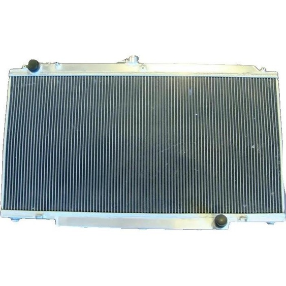 Radiateur en aluminium, dimensions du noyau 905mm x 450mm x 52mm, dimensions totales 925mm x 545mm x 65mm, entrée/sortie 34mm/34mm, configuration 3 rangées, compatibilité Nissan Patrol Y61 GU série I & II