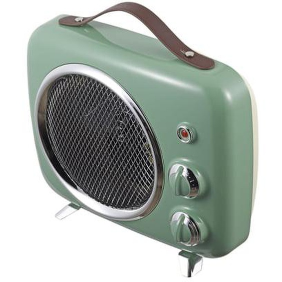 Radiateur soufflant vintage vert