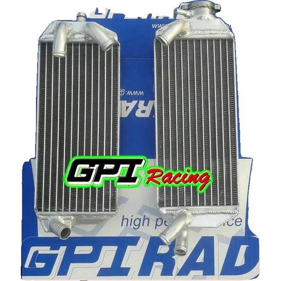 Radiateur, tout aluminium, Puissance de refroidissement augmentée de 40%, Convient pour les modèles Suzuki DRZ400 2002-2007, Réservoirs soudés TIG, Noyau brasé sous vide