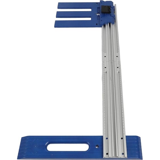 Rail de guidage - Pour scie circulaire portative - Alliage aluminium - Coupes droites précises - Travail du bois - Compatible avec la plupart des scies - CE