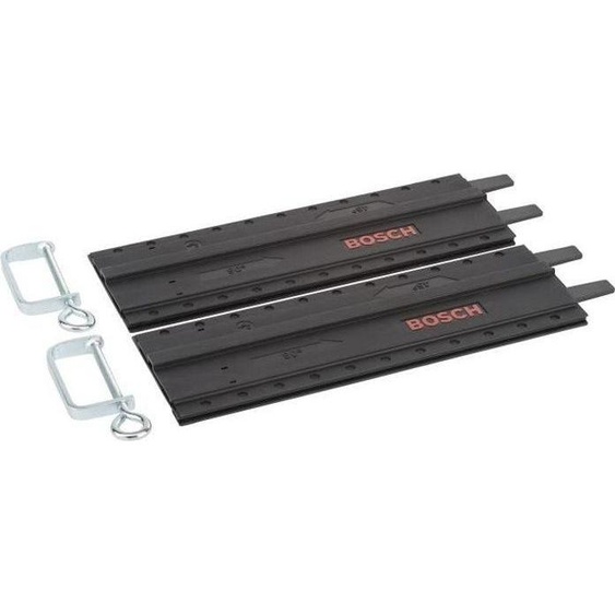 Rail de Guidage pour Scies Circulaires Bosch PKS 55 A, PKS 66 A, PKS 66 AF, 2 Rails de 700 mm, Plastique Gris