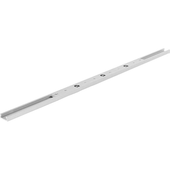 Rail de guide donglet pour scie circulaire de table - Rail coulissant/barre de mesure - Longueur 880 mm - Convient pour rainure en T - Alliage daluminium - Travail du bois - Rouge/argenté