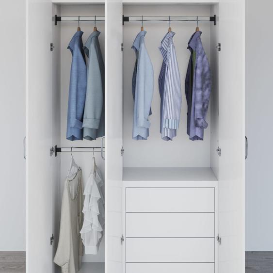 Rails de garde-robe télescopiques 2 pcs Argenté 58-100 cm
