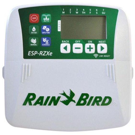 Rain Bird - Programmateur dArrosage 24 Volts RZXe6B 6 Voies Indépendantes 6 Départs Compatible wifi Utilisation intérieur