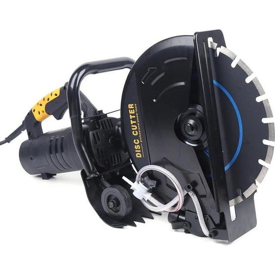 Rainureuse à mur - Scie circulaire manuelle 220 V - Disque 35,6 cm - Fonctionnement sur secteur AC - Scie à mur/rainureuse - Noir