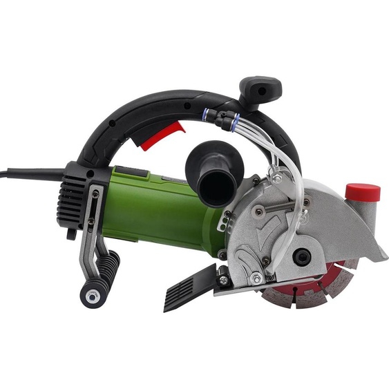 Rainureuse électrique - Rainureuse murale - 1800 W - CC - Prise UE - Mini-scie - Sans batterie - Pour brique et marbre - Vert