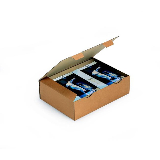 RAJA Boîte dexpédition brune en carton simple cannelure - L.43 x l.30 x H.12 cm - Lot de 50