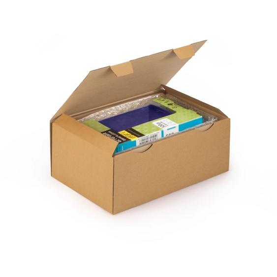 RAJA Boîte dexpédition brune en carton simple cannelure - L.43 x l.30 x H.18 cm - Lot de 50
