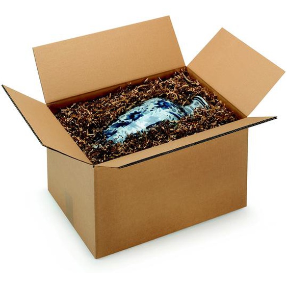 RAJA Caisse américaine carton double cannelure - L.15 x l.15 x H.15 cm - Kraft brun - Lot de 15