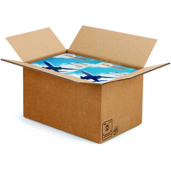 RAJA Caisse américaine carton double cannelure - L.30 x l.20 x H.17 cm - Kraft brun - Lot de 15