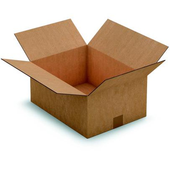 RAJA Caisse américaine carton double cannelure - L.40 x l.30 x H.18 cm - Kraft brun - Lot de 15