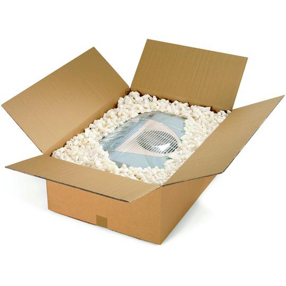 RAJA Caisse américaine carton double cannelure - L.60 x l.40 x H.20 cm - Kraft brun - Lot de 10