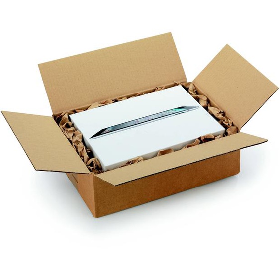 RAJA Caisse américaine carton simple cannelure - L.31 x l.21,5 x H.10 cm - Kraft brun - Lot de 25