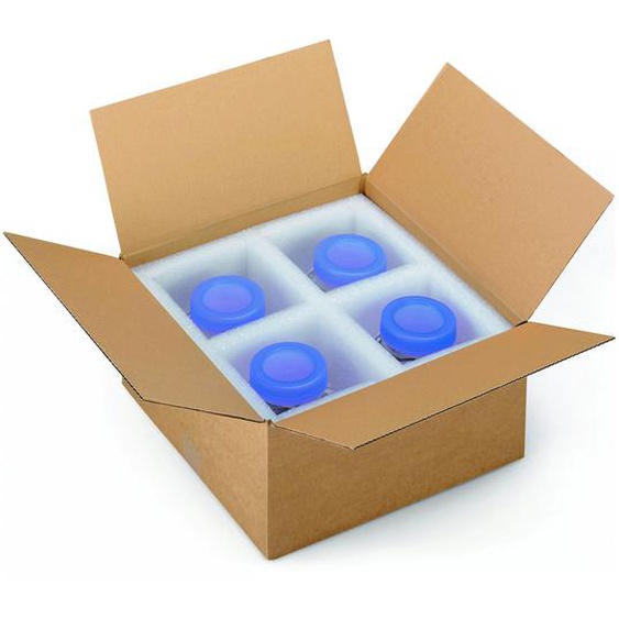RAJA Caisse américaine carton simple cannelure - L.40 x l.40 x H.20 cm - Kraft brun - Lot de 20
