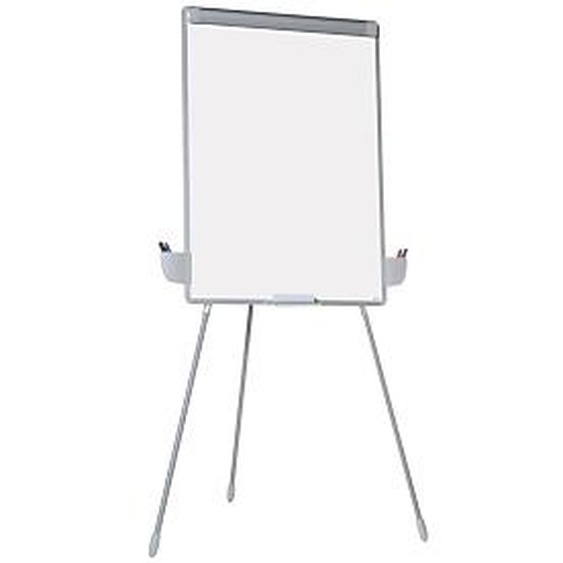 RAJA Chevalet de conférence sur trépied 72 X 100 cm hauteur réglable surface laquée magnétique effaçable à sec