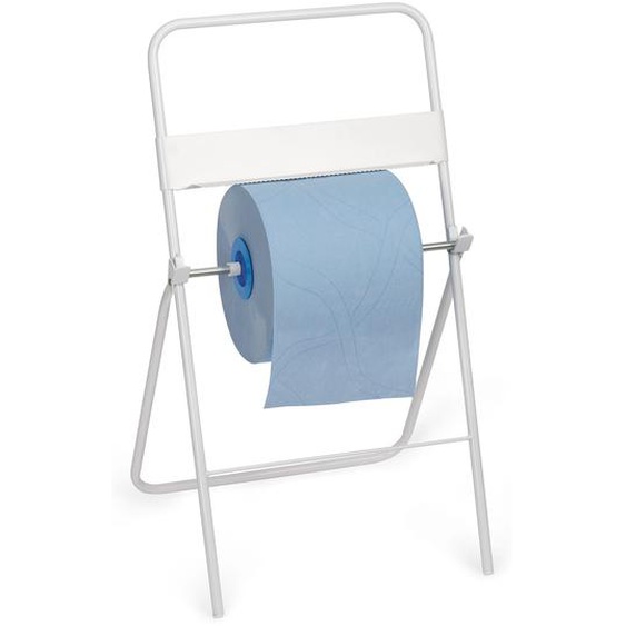 RAJA Dérouleur pour bobines industrielles sur pied - Métal blanc