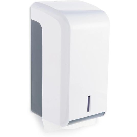 RAJA Distributeur de papier toilette mixte : en paquets ou en rouleaux - Blanc