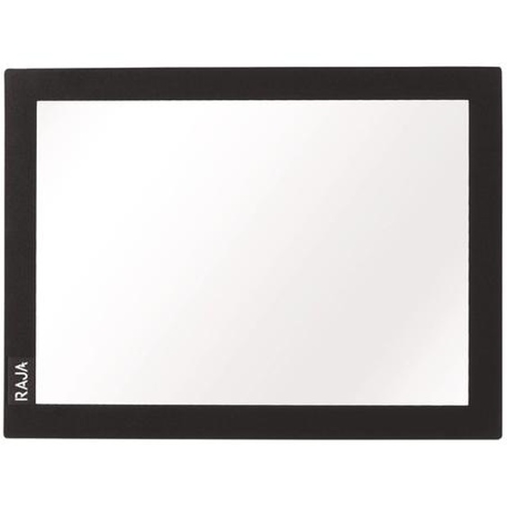 RAJA Pochette murale Cadre daffichage adhésif A5 - Cadre noir - Lot de 2