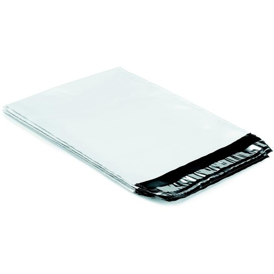RAJA Pochette plastique dexpédition opaque 480 x 320 mm 80 microns - fermeture adhésive - Lot de 100