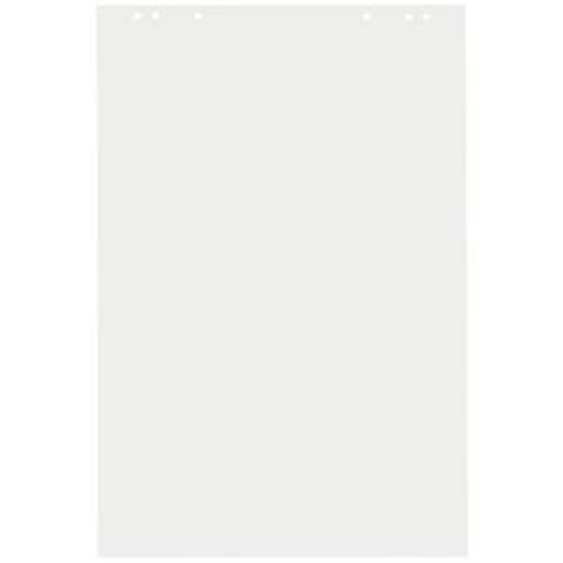 RAJA Recharge chevalet papier recyclé blanc uni 60g - L.65 x H.100 cm - Bloc 48 feuilles - Lot de 5