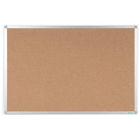 RAJA Tableau daffichage en liège - 90 x 180 cm - cadre aluminium