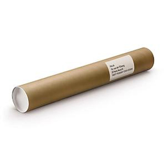 RAJA Tube dexpédition rond en carton brun avec capuchons - Diamètre 80 x L.650 mm - Lot de 25