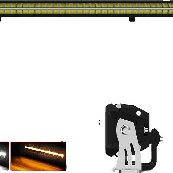 Rampe lumineuse, double rangée, indice de protection IP68, température de couleur 6500K, 42inch avec fil DT