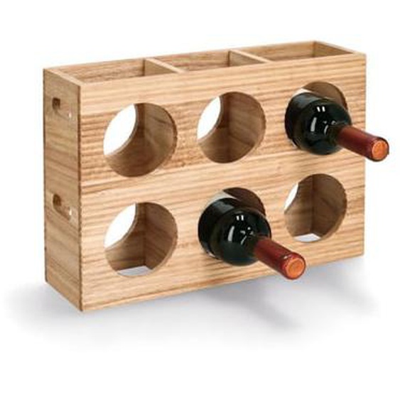 Range bouteilles de vin bois dhévéa Zeller