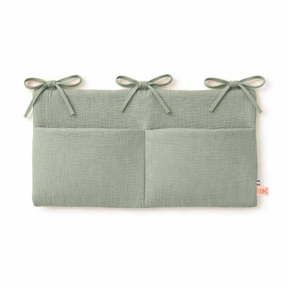 Range Doudou En Coton Bio Vichy Vert