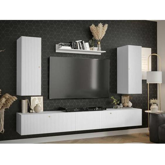 Rangement de salon - Rangement de salon Hartford H104  475538 - Blanc - 250x40cm