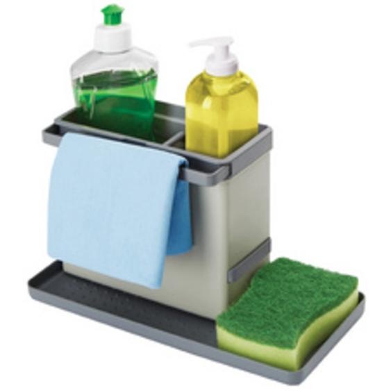 Rangement pour évier Tidytex, plastique, gris