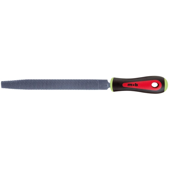 Râpe demi-ronde manche bi-matière longueur 200mm - moyenne piqûre - MOB OUTILLAGE - 941208201