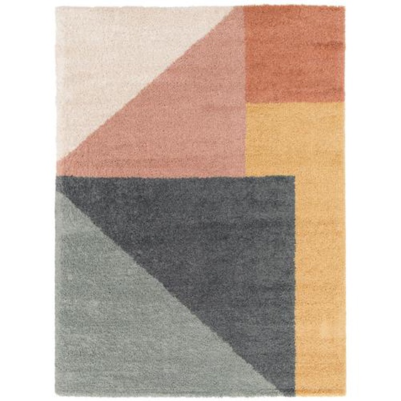 Raph - Tapis contemporain à motif géométrique - Couleur - Multicolore, Dimensions - 120x170 cm
