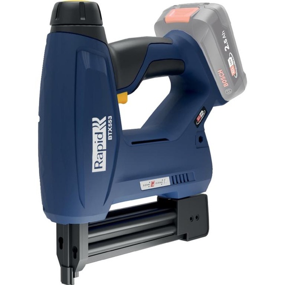 Rapid BTX553, 156 agrafes, noir, bleu, batterie, 71 mm, 240 mm, 264 mm