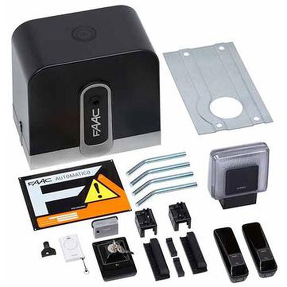 Rapid kit Faac 24V Kit portail coulissant automatisme 400KG cyclo safe&green 1059995