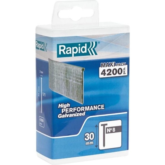 Rapid Tools 5000185 Rapid Nägel Typ 8, 40 mm, galvanisiert, Großpackung