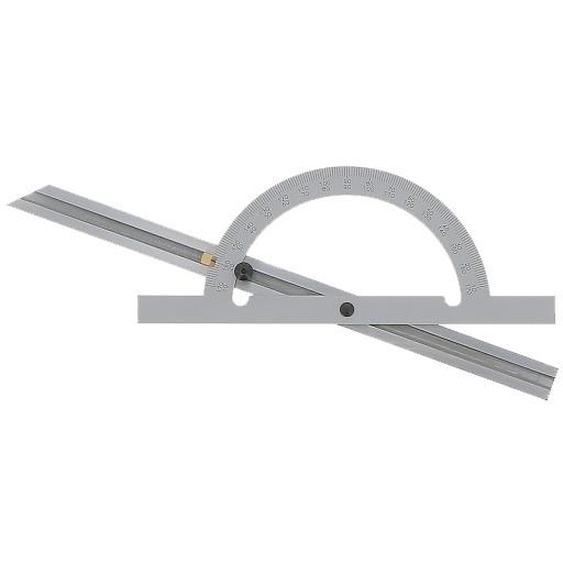 Rapporteur dangle en acier 400 x 200 mm avec règle coulissante WILMART 254613