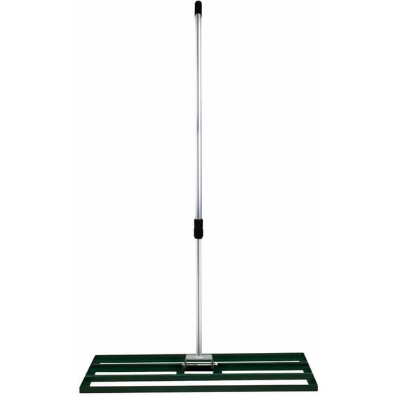 T-mech - Râteau de Nivellement de Pelouse en Acier Galvanisé Vert 100 cm Largeur Manche Extensible Jusquà 190cm - Parfait pour Mettre à plat : Cour