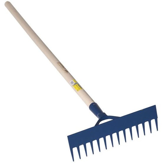 Râteau racloir à béton 14 dents emmanché droit 150 cm OUTILS PERRIN 514114