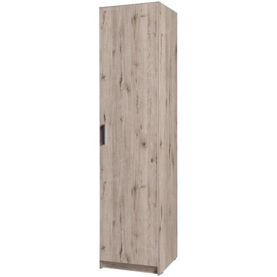 raumhirsch, armoire Wellington en chêne, finition graphit, dimensions : 45 x 198 x 54 cm