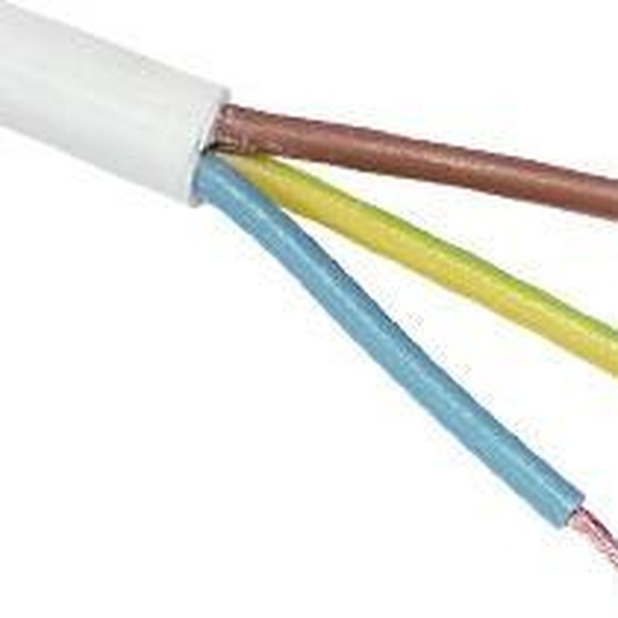 RAUTRONIC Gaine PVC H03VV-F, 3G0,75, 50 m, blanc