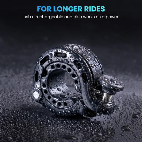 RAVEMEN-Sonnette légère et compacte pour guidon de vélo, klaxon de sécurité en acier inoxydable, 110dB Q1